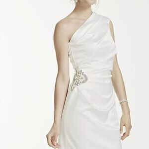 DB StudioStretch Satin One Shoulder Dress. Size 12